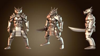 3D мадэль Дракон-полукровка (STL)