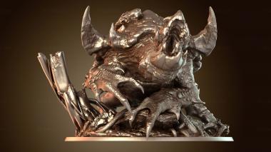 3D model Dragon Turtle Roaring (STL)