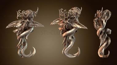 3D model Dragon with Queen Rider (STL)