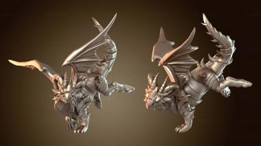 3D model Dragon Wyrmling Flying (STL)