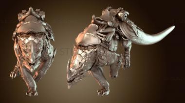 3D model Dragonborn Mount with Saddle (STL)