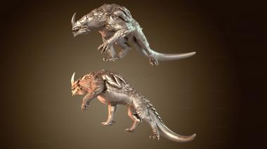 3D model Dragonborn Mount Snarl Wild (STL)
