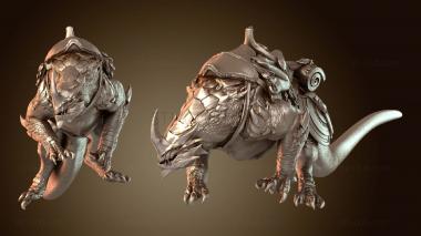 3D model Dragonborn Mount Stare with Saddle (STL)
