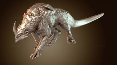 3D model Dragonborn Mount Walk Wild (STL)