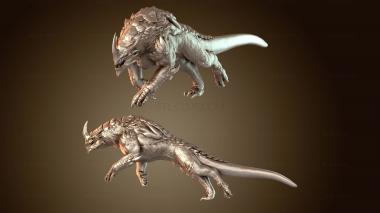 3D model Dragonborn Mount Wild Form R (STL)