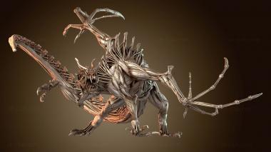 3D model Drake Attack Skinned (STL)