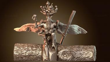 3D мадэль Сидящая поза друида (STL)