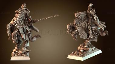 3D model Duke on Horse Flat Heroic (STL)