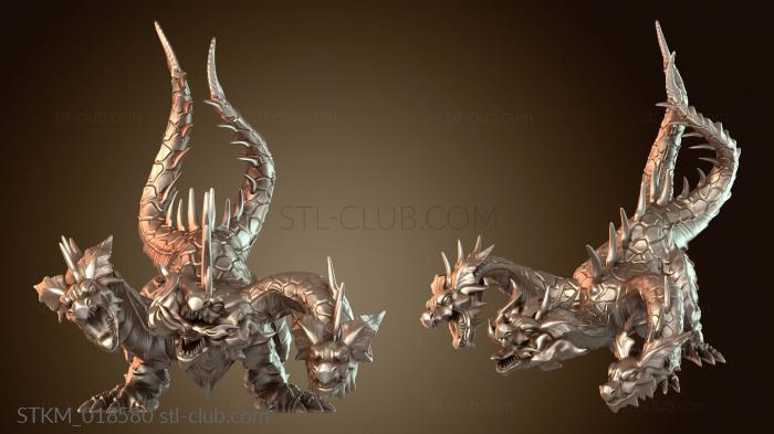 Статуэтки герои, монстры и демоны Dungeon Hydra Angry Attacking