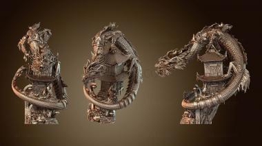 3D model Dynasty of the Wild Azure Dragon (STL)