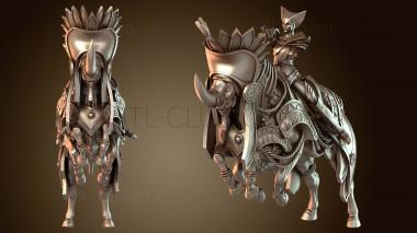 3D model Egyptian Mount with Banner Drape (STL)