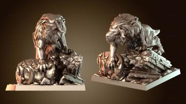 3D model Elf Prince on Lion (STL)