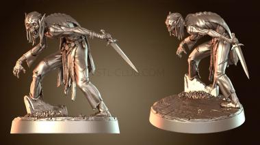3D model Elven Zombie Rogue (STL)