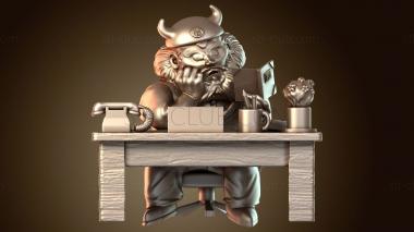 3D model Enma Daioh Sama WCF Annotated (STL)