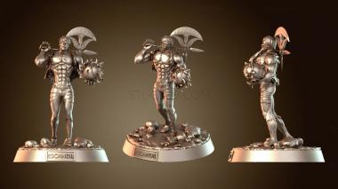 3D model Eor Man Holding Sword and Flame (STL)
