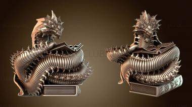 3D model Eternal Fungi Summoned Snake Reading (STL)