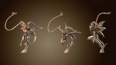 3D model Everdark Elves Flying Assassins Lurkers (STL)
