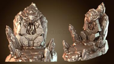 3D model Everdark Elves Throne Backpiece (STL)