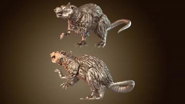 3D model Evil Giant Rat Cursed (STL)