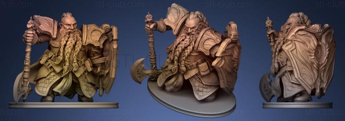 Dwarf Paladin miniature