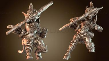 3D мадэль Фейвуд Стрейч Голс Фей Амазон Охотница (STL)