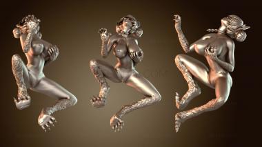 3D model Figurine Fox Girl Tail (STL)