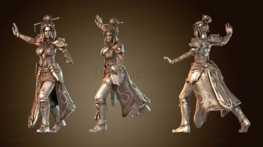 3D модель Огненная Королева Драконов, Стоящая Ярость (STL)