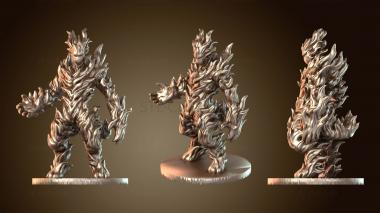 3D model Fire Elemental Flameborn (STL)