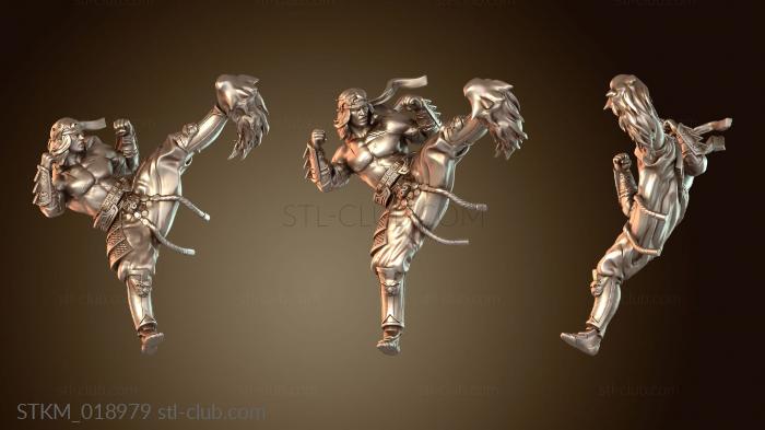 Статуэтки герои, монстры и демоны Fire Style Kung Fu Master Kickstrike