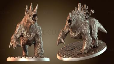 3D model Fireyers Auric Runefather on Magmadroth (STL)