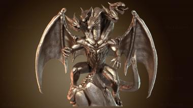 3D модель Пятиугольный Дракон в гигантском обличье (STL)