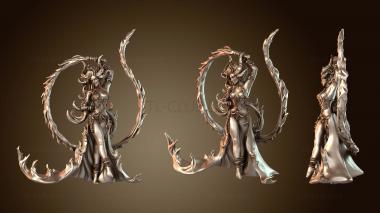 3D model Flamencia The Fire Dancer Elemental Spirit (STL)