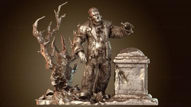 3D model Frankenstein Diorama Horror Lab (STL)
