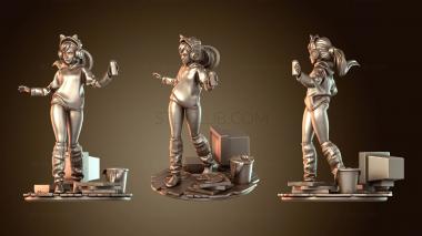 3D model Gamer Girl Streamer (STL)