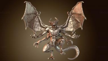 3D мадэль Злая горгулья (STL)