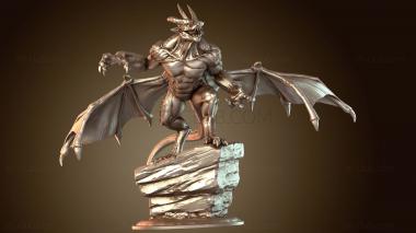 3D мадэль Горгульи Дракон Огненный (STL)