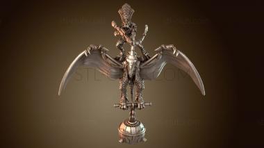 3D model Gecko Chief Rider Pterodactyl (STL)