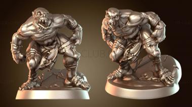 3D model Ghoul Screaming Fists Terror (STL)