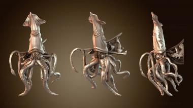 3D model Giant Squid Boat Assault Beast (STL)