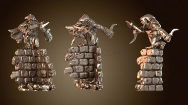 3D model Goblin Assassin Scenic Pose (STL)