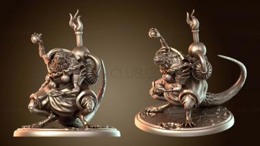 3D model Goblin Caves Giant Rat Alchemist (STL)