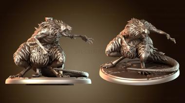 3D мадэль Гигантский крысиный налетчик из пещер гоблинов (STL)