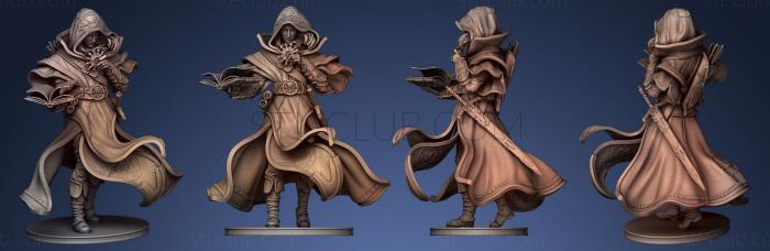 Elf Priest 3D  ing Miniature