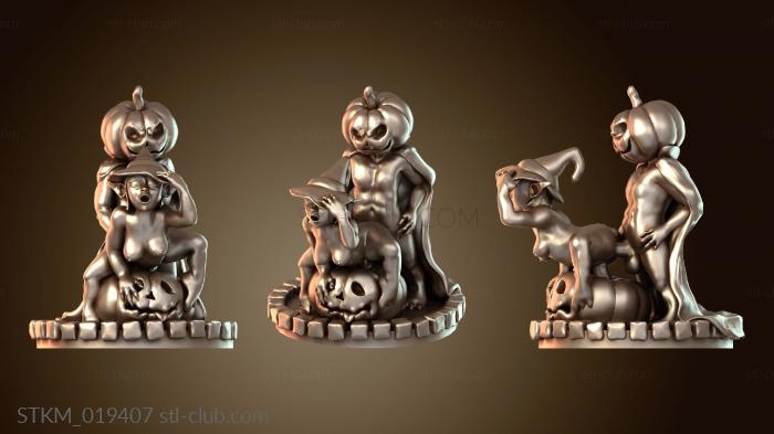 Статуэтки герои, монстры и демоны Goblin Girl Halloween Witch Jack Lantern