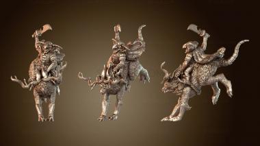 3D model Goblin Riders Jackalope Rampage (STL)