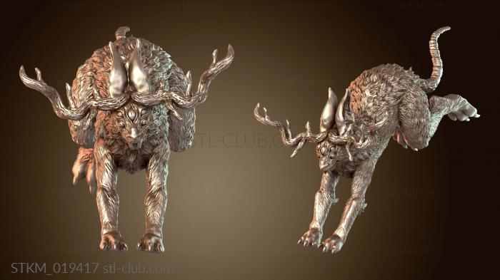 Статуэтки герои, монстры и демоны Goblin Riders Jackalope Leaping