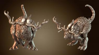 3D model Goblin Riders Jackalope Sprint (STL)