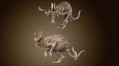 3D model Goblin Riders Jackalope Swift (STL)