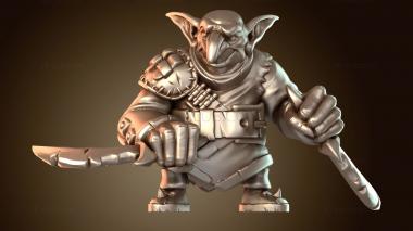 3D model Goblin Rogue Masked Bandit (STL)