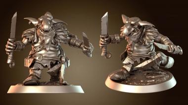 3D model Goblin Rogue Running (STL)